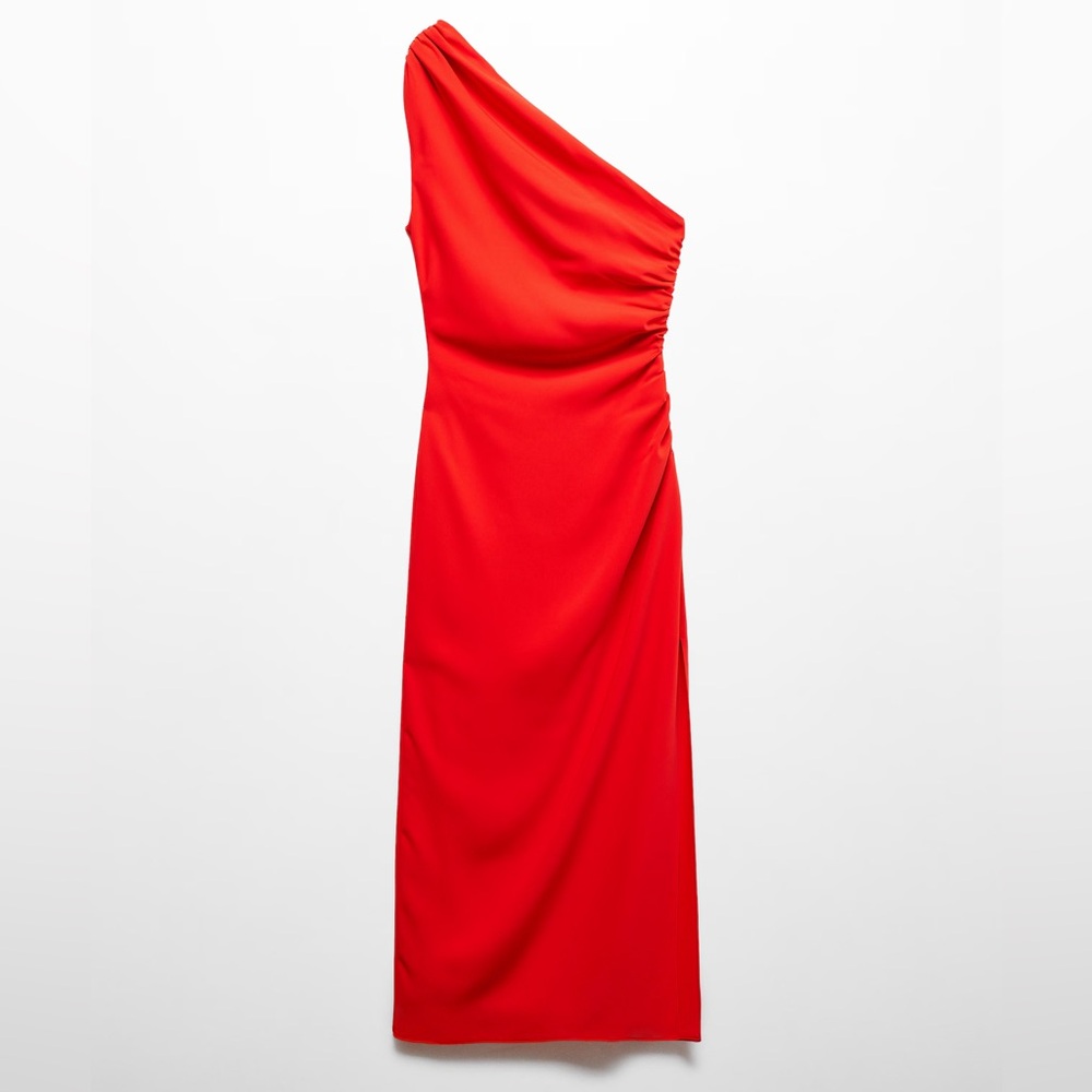 Red, one shoulder dress - new with tags